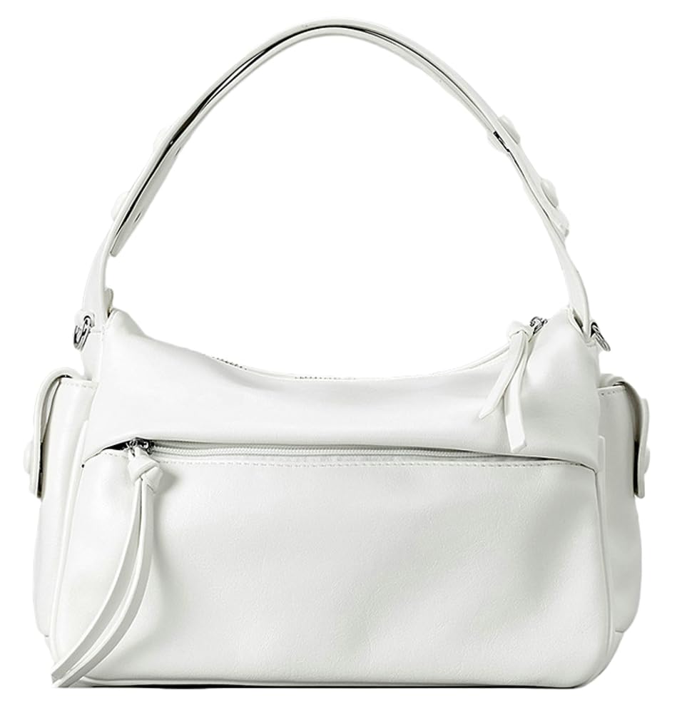 Mujeres PU Cuero Bolsos Suaves de Cuero Bolsos de Hombro Multi Pocket Crossbody Purse 2025