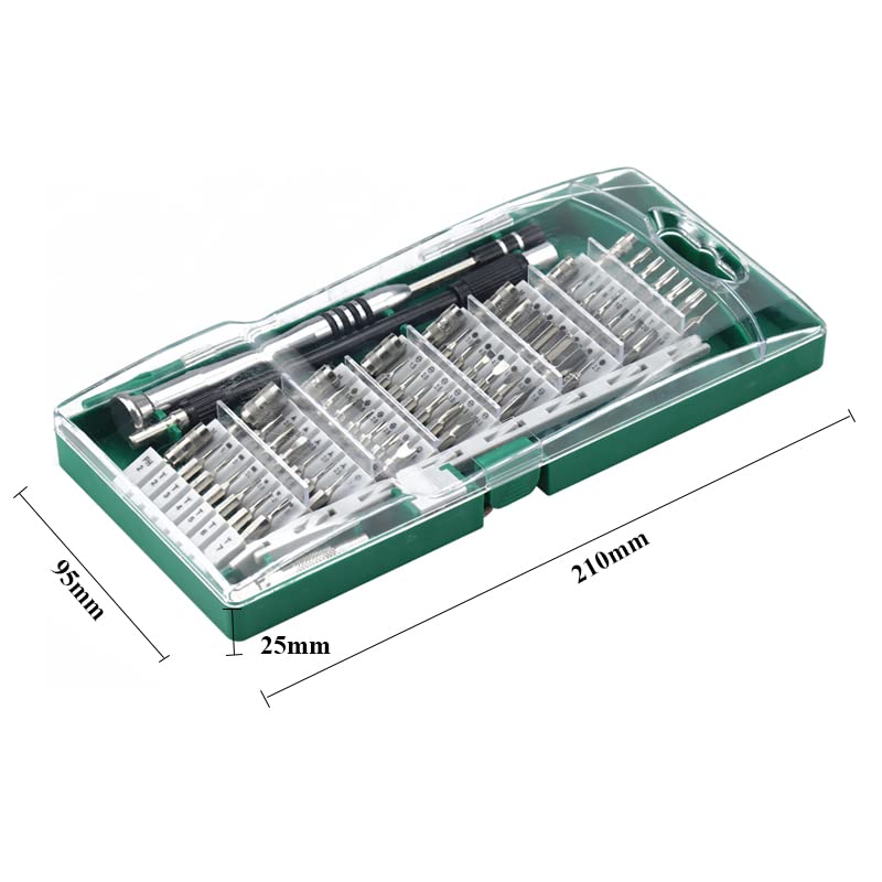 Precyzyjny śrubokręt Set Ratchet Magnetic Sterownik 60/25 w 1 Torx Hex Bit Multitool Bits Naprawa Naprawa Ręcznie Naprawa Zestaw narzędzi(Black)