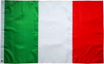 Italian Flag Italy Flag 3x5 FT - Double Stitched Sewn Stripes Outdoors Indoors Bandiera italiana 210D Heavy Duty Oxford With Brass Grommmets