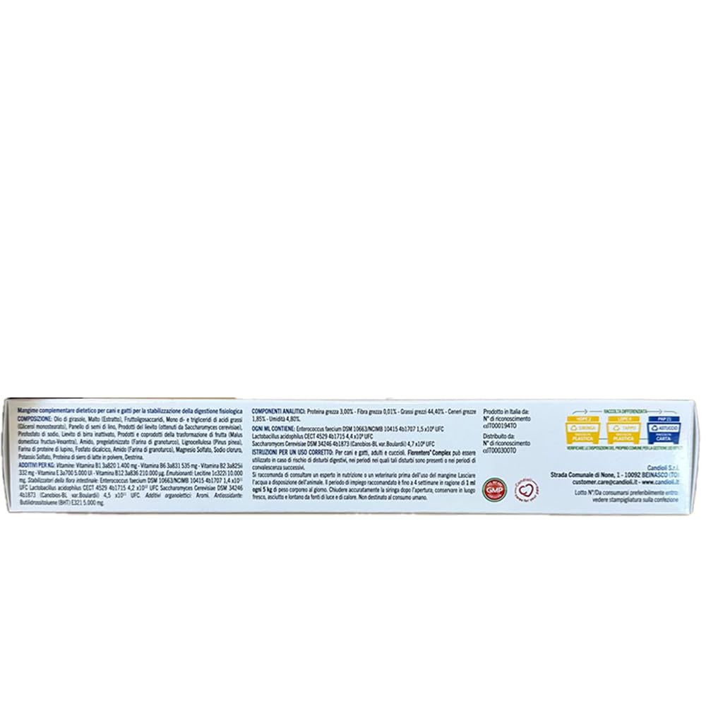 Florentero Complex pasta 30 ml, mangime complementare per cani e gatti per la stabilizzazione della digestione fisiologica