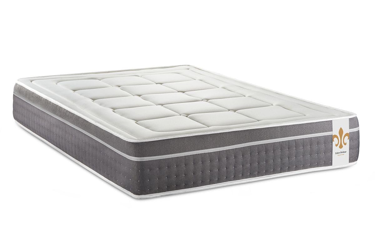 Ensemble Trente 140 x 200 cm sommier Kit Blanc | Epaisseur : 30 cm | Confort : Equilibré