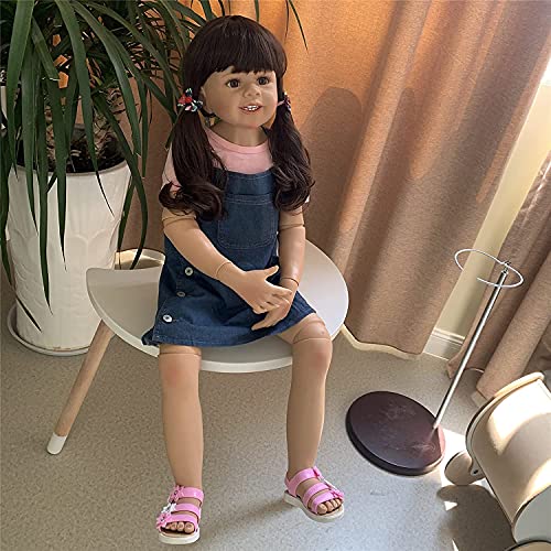 BEIAKE 98Cm / 39Inch Reborn Puppen Mit Langen Haaren Prinzessin Ball Gelenkpuppe Für Sammlerkunst Kinder Geburtstag… – Bild 7