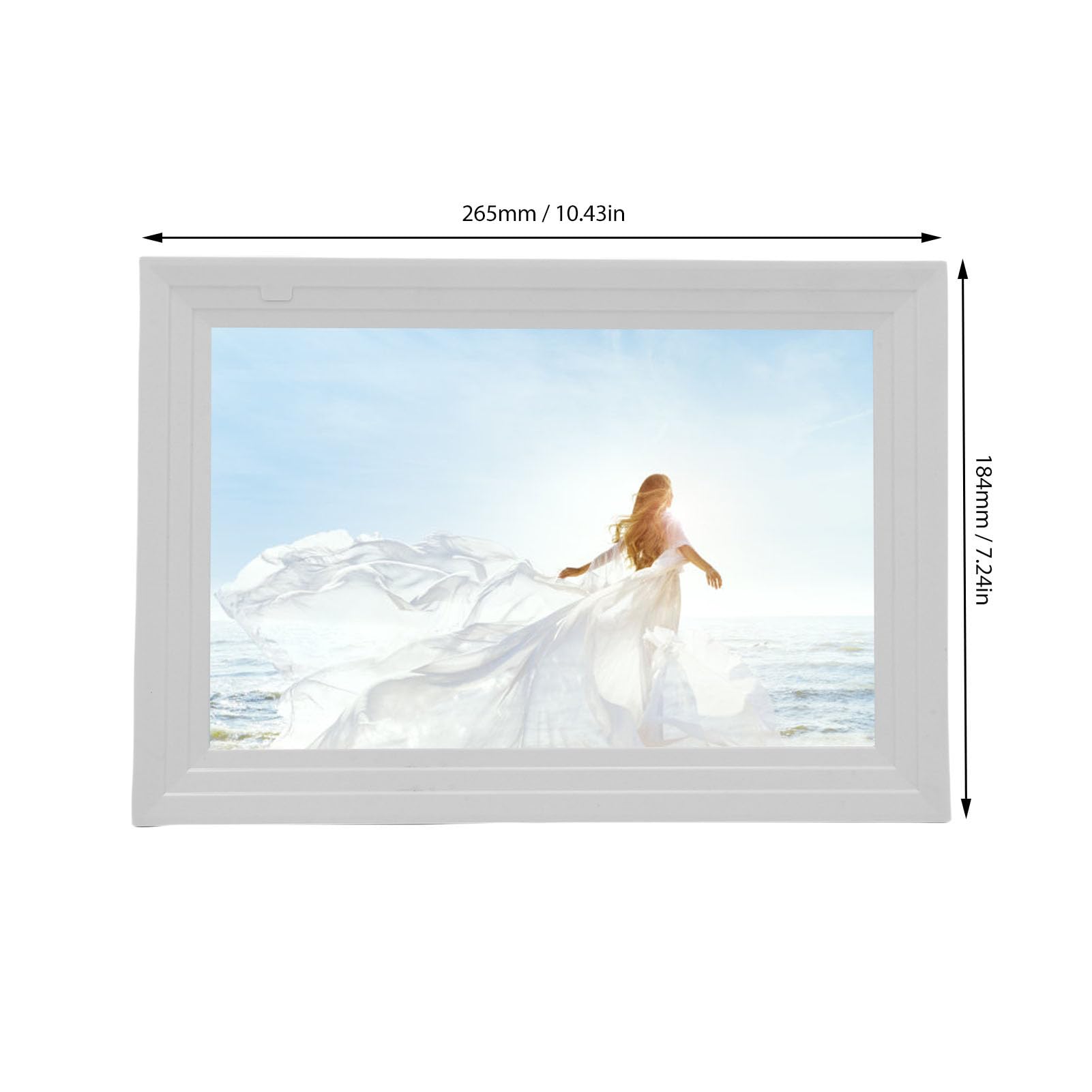 Sonew Cornice Digitale da 10. Pollici Cornice per Foto Digitale con Rotazione Automatica con Memoria WiFi da 32 GB per la Condivisione dell'APP Uhale Regalo Display Domestico