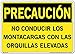 Vestil Caution Sign SI-C-58-E-AC-130-S Aluminum Composite .130" Overall Size 20.5"W x 14.5"H DO NOT Drive Forklift with Forks Raised, NO CONDUCIR Los MONTACARGAS CON LAS ORQUILLAS ELEVADAS