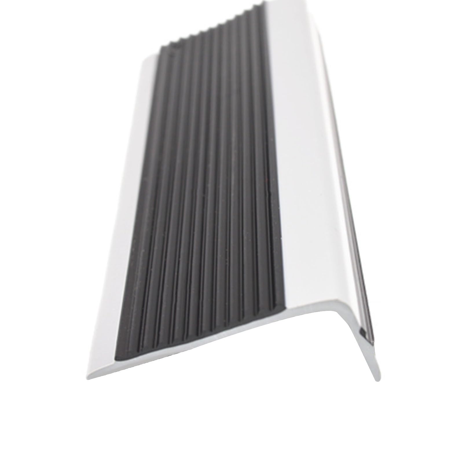 Perfil de Borde de Escalera Tira Antideslizante Tira, Perfil de PVC Autoadhesivo de Borde Para Escaleras, Utilizado Para Escaleras Interiores Y Exteriores, Tiras Antideslizantes Para Peldaños(Grayish