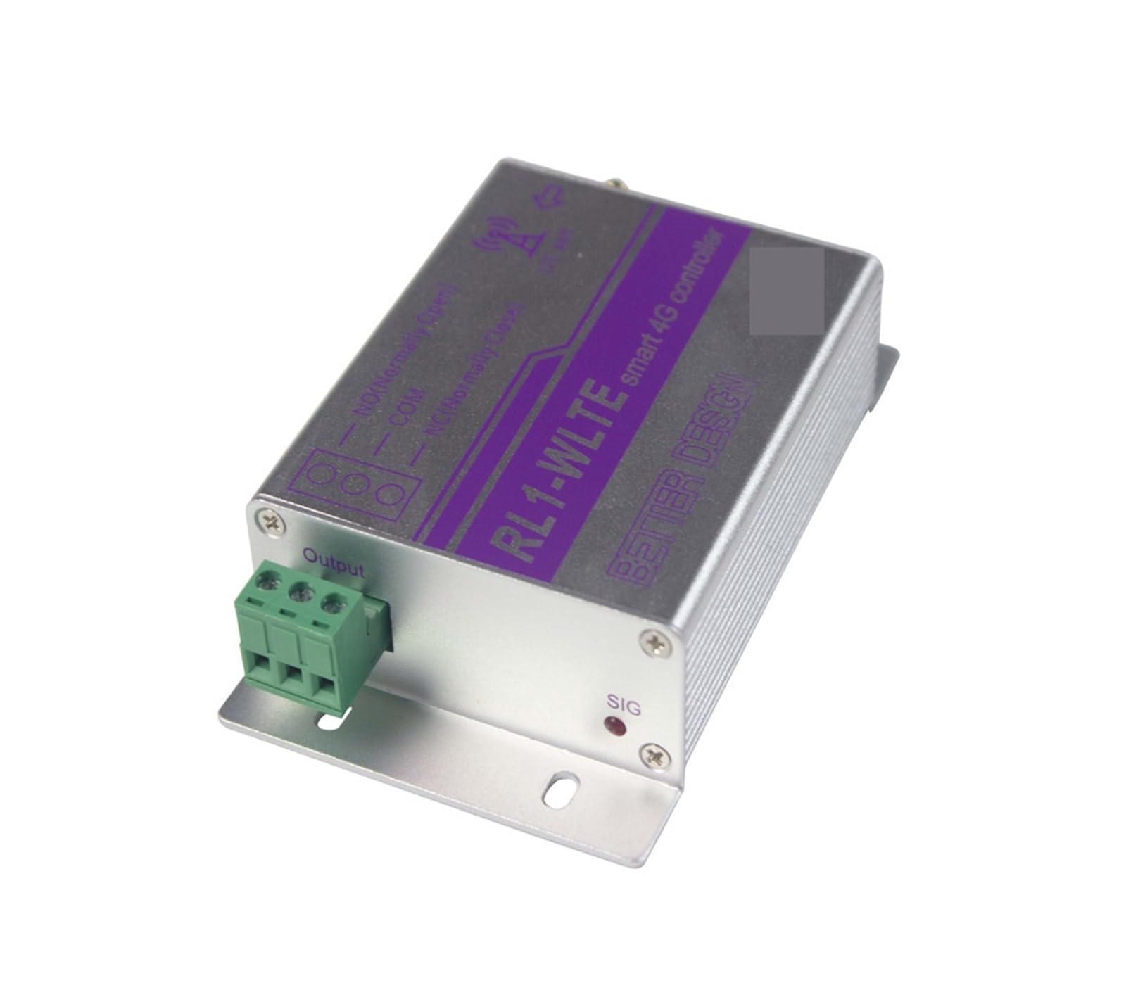 Automatischer Türschließer, 4G 1CH GSM Relaisschalter RL1 Wireless Remote Garagentoröffner Zugangscontroller per SMS(Kit2 EC)