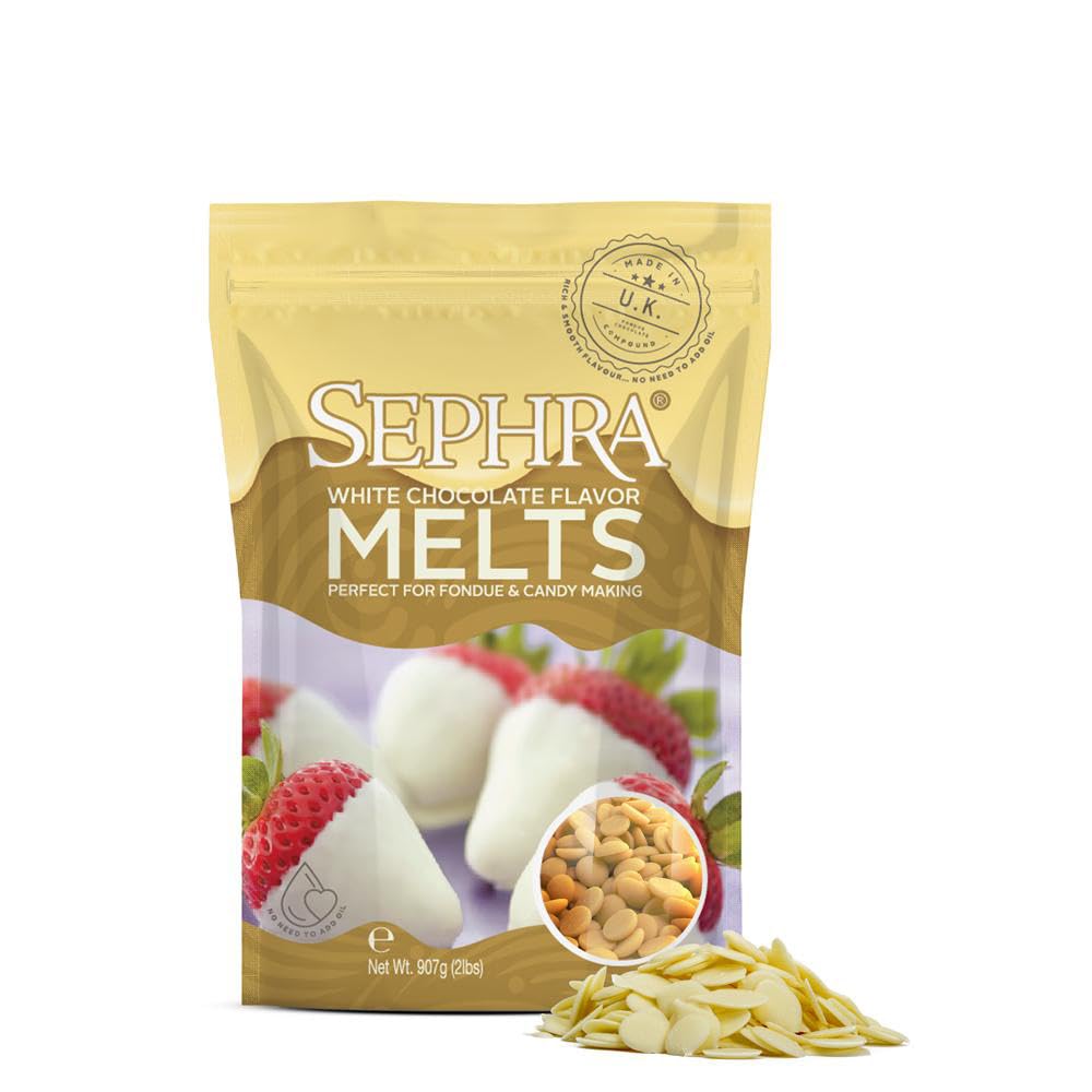 Sephra Chocolate Flavoured Melts (907g, White Chocolate Flavored)