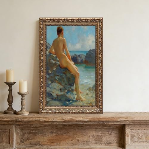 Toile The Bather Henry Scott Tuke pour la décoration de bureau