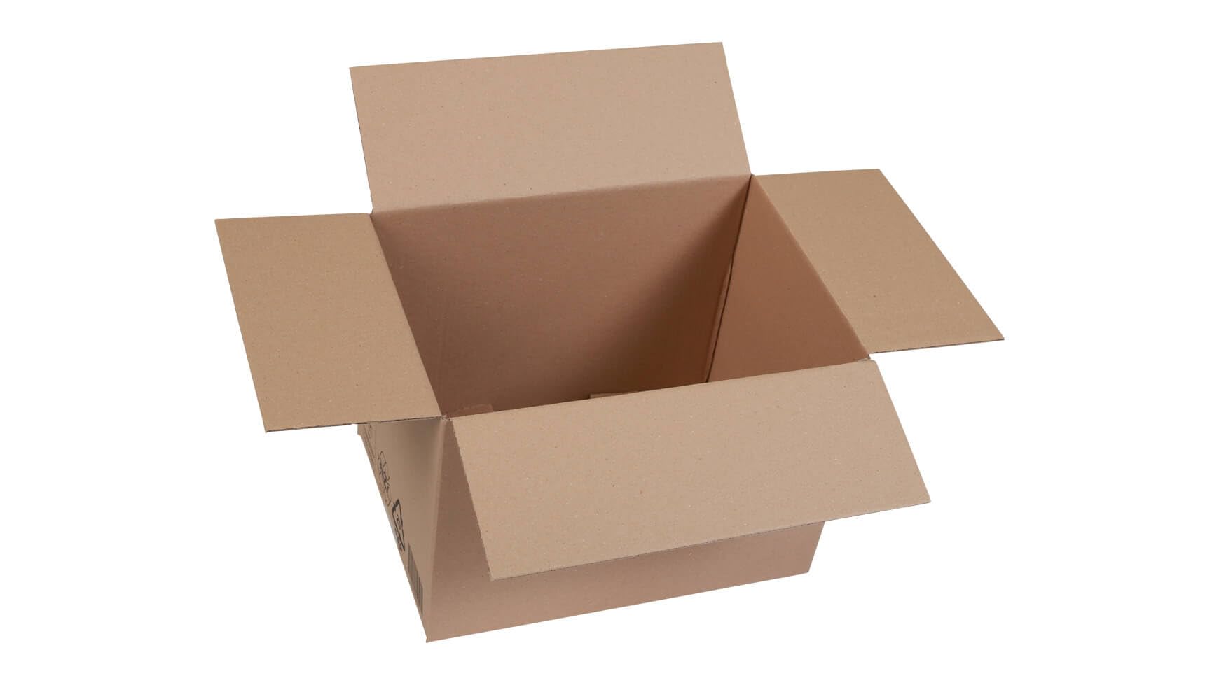50x Versandkarton Faltkarton Hermes Paket M 356 x 256 x 262 mm Braun