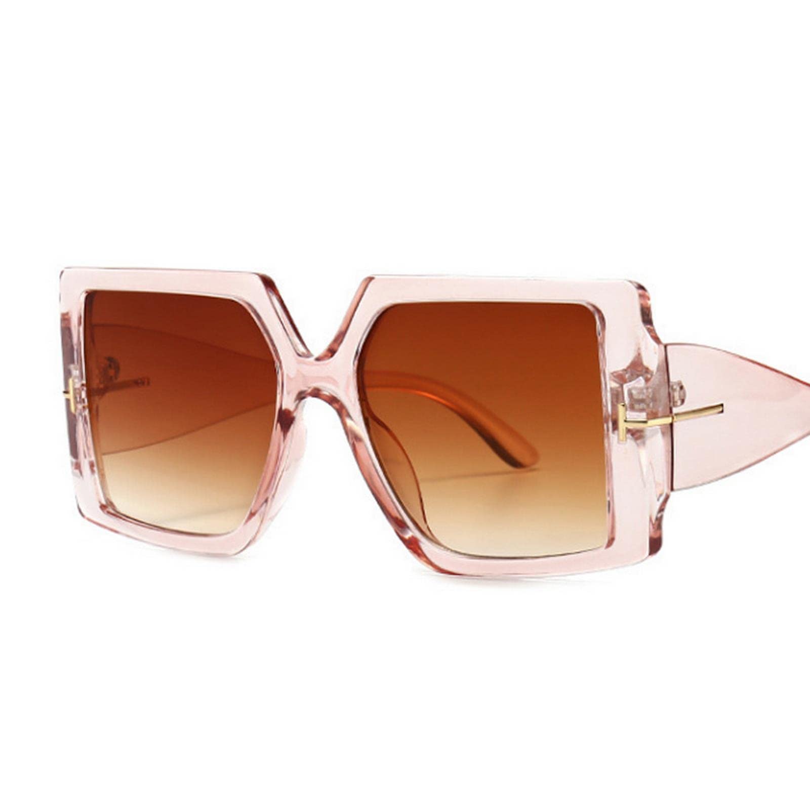 Sonnenbrillen Quadratische Sonnenbrille Frau Schwarz Übergroß