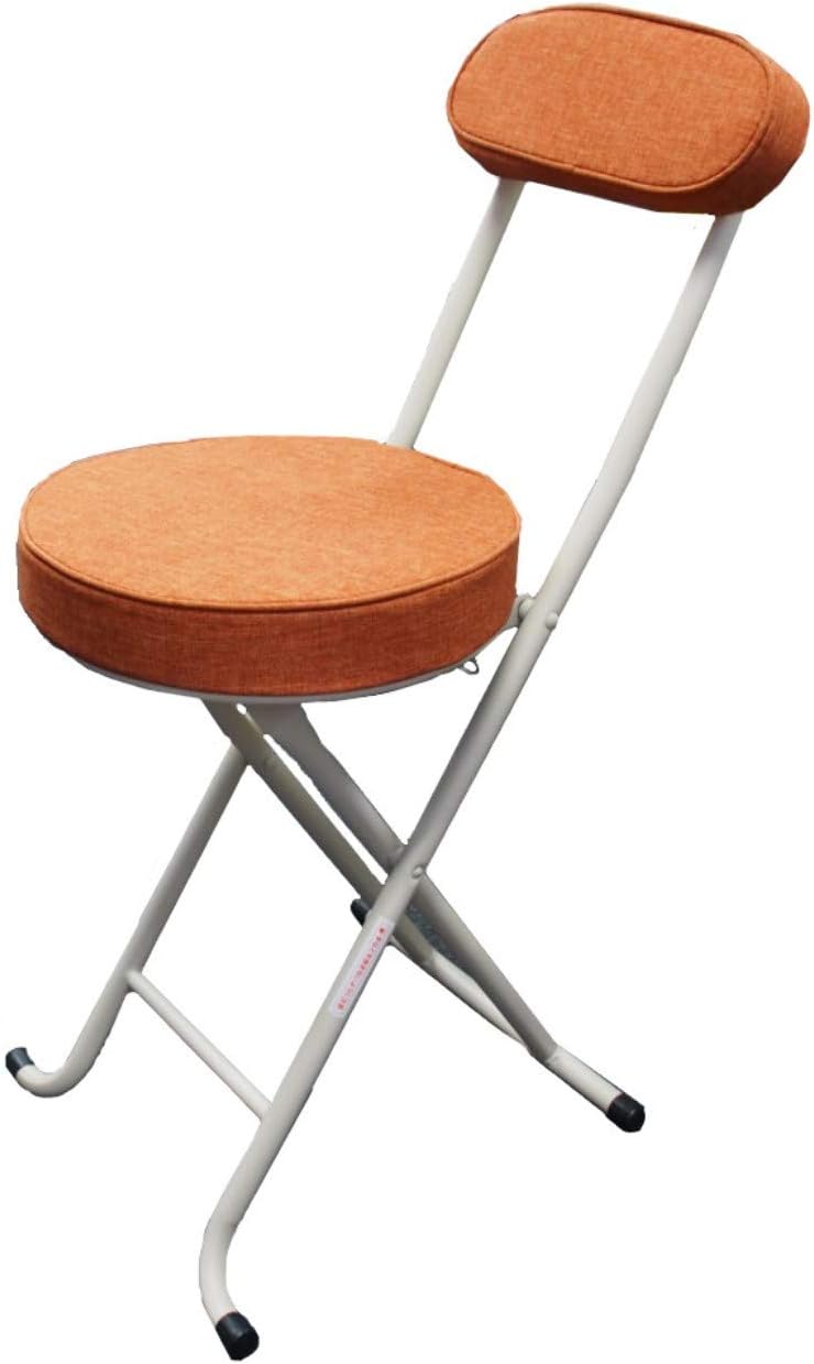 Amazon 背付き折りたたみチェアーor 椅子 いす チェア 背付き 折り畳み 折りたたみ おしゃれ 北欧 クッション オレンジ 傷つかない キッチン コンパクト 収納 折りたたみチェア オンライン通販