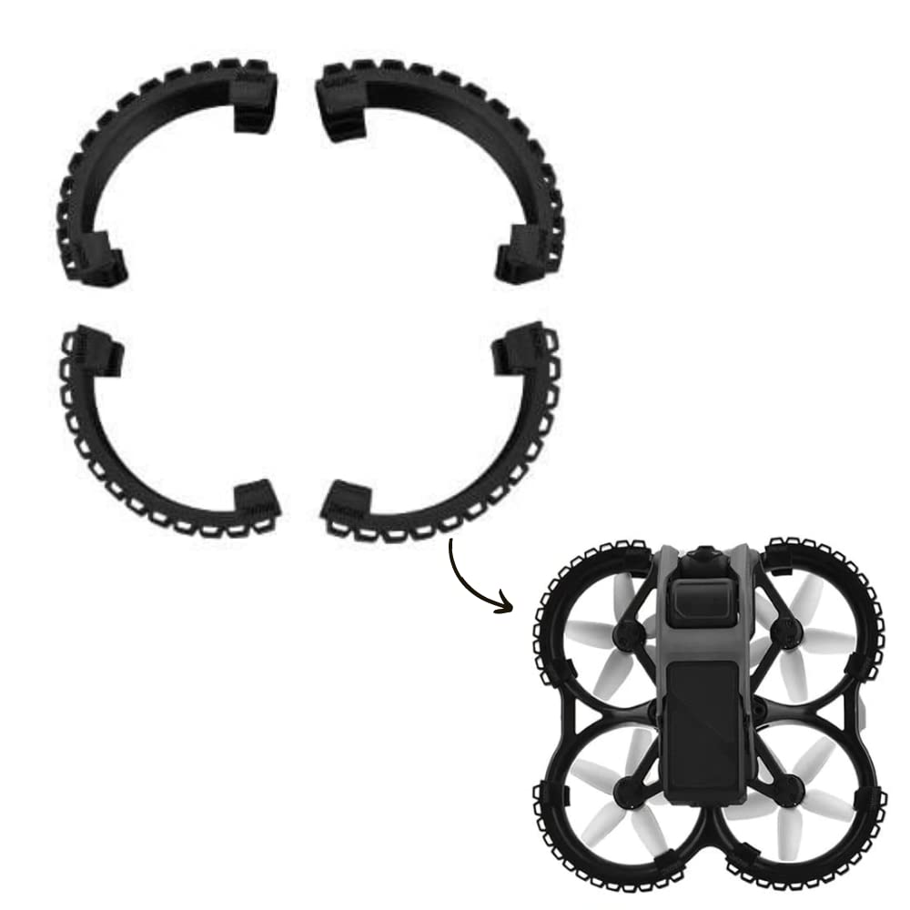 Propeller Guard Protector Bumper Ring for DJI Avata Protects While Crashing Scratch Protection Accesssories (Black)