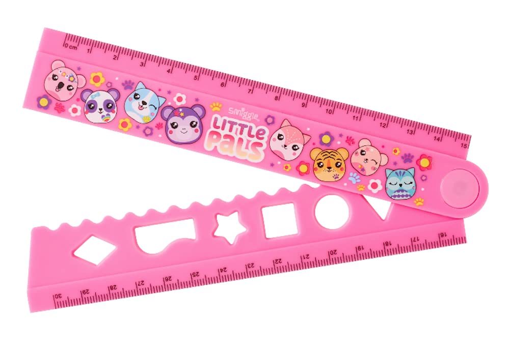 Smiggle Folding Ruler 1530cm (Little Pals/Pink) Amazon.co.uk