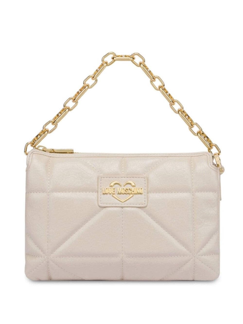 Love Moschino Damen Elfenbein Schultertasche Einheitsgröße