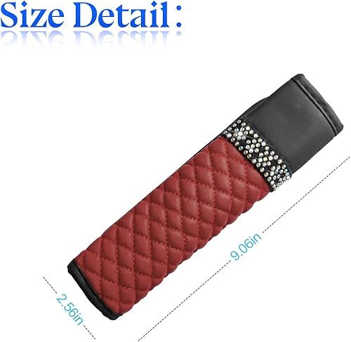 Miniatura 2 de zipelo 2 fundas para cinturón de seguridad de automóvil, almohadillas de cuero transpirable que protegen tu cuello, almohadillas de arnés para una