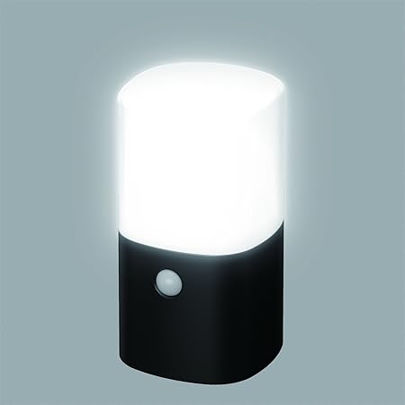 Amazon Co Jp ガーデンライト 防水タイプ 置くだけの簡単設置 電池式ledガーデンセンサーライト 角型 Diy 工具 ガーデン