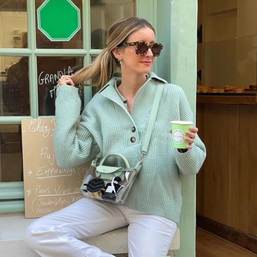 Image of BOSTANTEN Clear Bag for Stadium Approved Crossbody Purse Handbags for Concerts Sports Events
