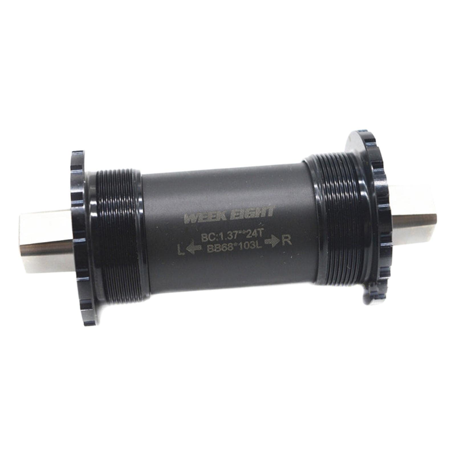 Eje Pedalier Cuadradillo Eje Pedalier con Rodamiento Cónico Cuadrado Sellado 68 Mm con Rosca O Plegable Pedalier Bicicleta(110mm)