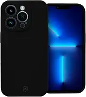 Gshield Capa Case Capinha Silicon Premium Antiderrapante com Interior em Microfibra, Proteção Contra Impressões Digitais, Arranhões, Quedas e Impactos (Preta, iPhone 13 Pro Max)