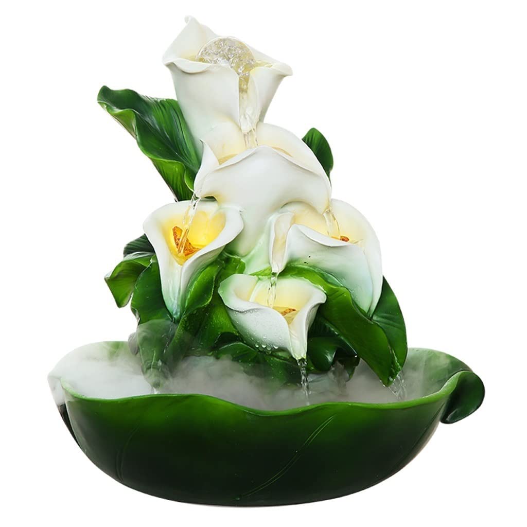 Fontaine de table intérieure Lotus pour créer un coin zen au bureau