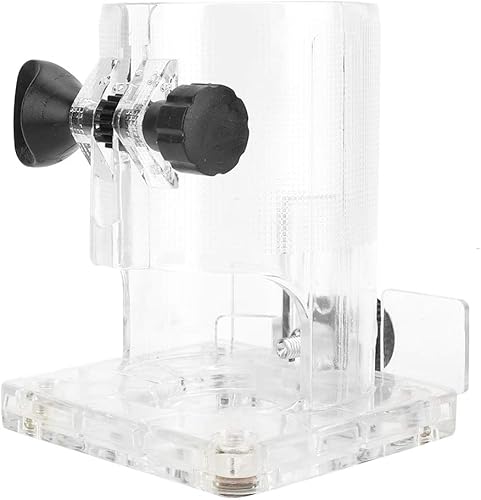 Enrutador protector para recortadora, base transparente, para carpintería, base de plástico, herramientas eléctricas, accesorios de protección,