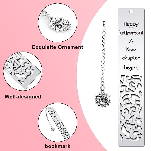 Quimoy Retirement Gift for Woman, Happy Retirement Bookmark - Image 4
