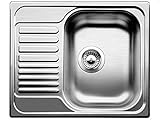 Blanco 516053 Tipo 45S - Fregadero de cocina (1 cubeta y 1 escurridor, acero inoxidable cepillado)