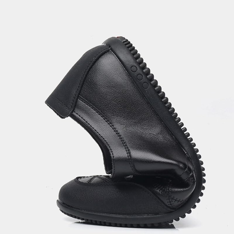 Men's Fashion Orthopedic Shoes Men's Casual Genuine Leather Flats Soft Driving Walking Loafer Shoes Black Leather Shoes for Banquet4