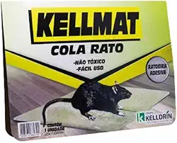 Kit Kellmat Ratoeira Adesiva Cola Rato - Caixa Com 25 Und