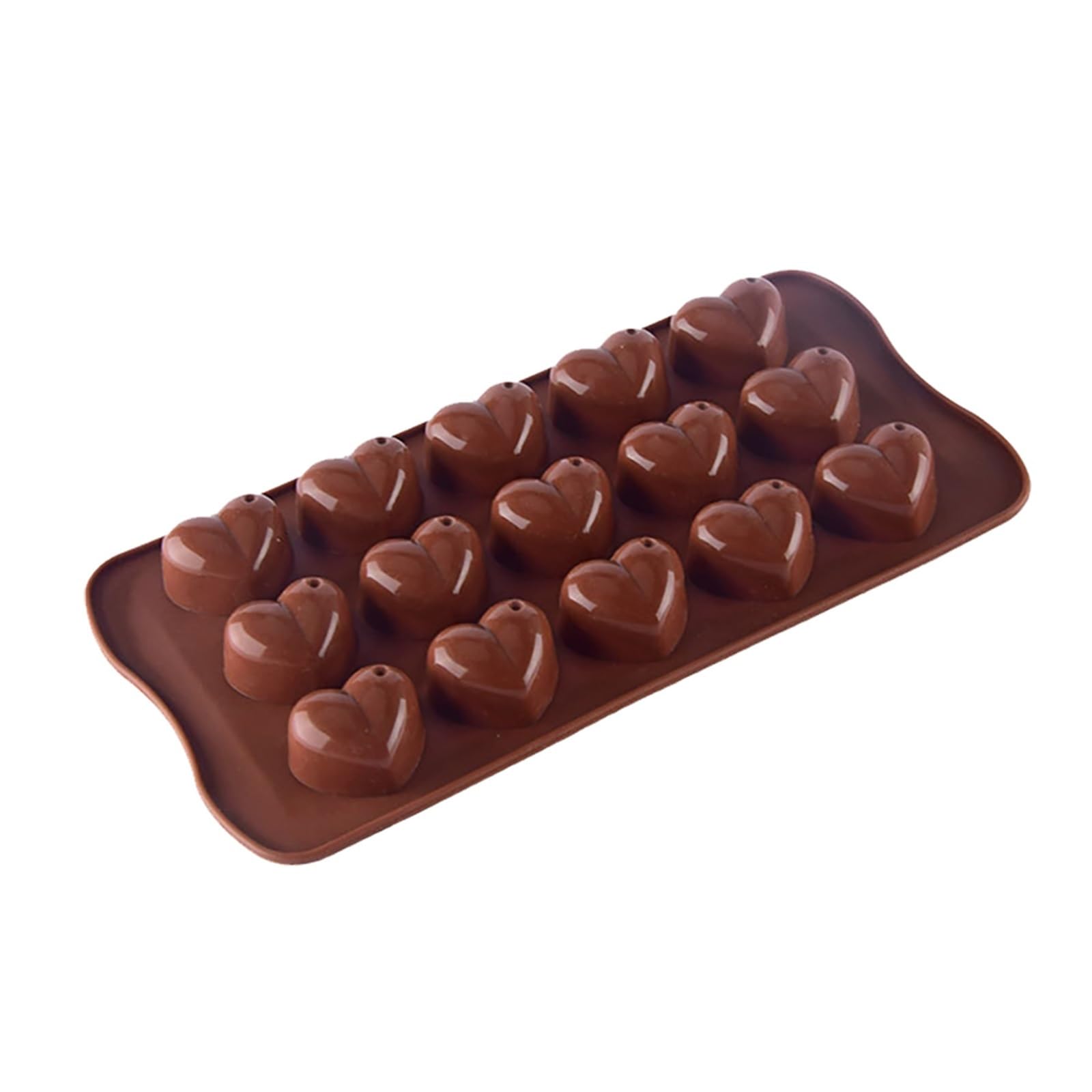 Juego de 3 moldes silicona en forma corazón for chocolate, trufas, gelatina, hielo, jabón, dulces y caramelos. Ideales for hornear pasteles otras delicias Para Repostería Y Postres