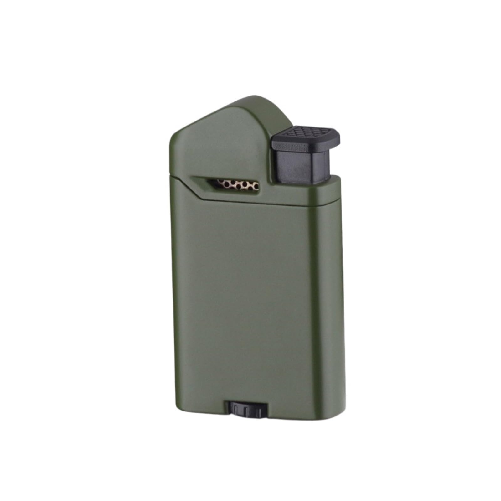 OGQBEAPC Refillable Butane Lighter with Visible Fuel Window — Adjustable Flame, Portable Design for Men — Available in Four Colors(D)