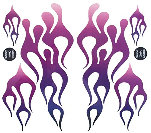 KA Mixer Decal Cover Kit Purple Mix Single Sticker Flame Kit Plum to