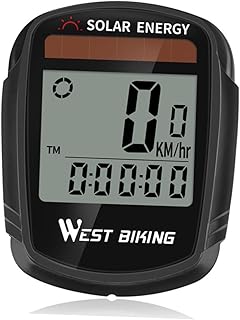 Bike Speed Computer Exercie Bikes Digital Speedometer Odometer Cycling Tracker Bike Odometer Lcd Wireless Bike Computer Cycling Odometer Solar Power Bike Computer Stopwatch