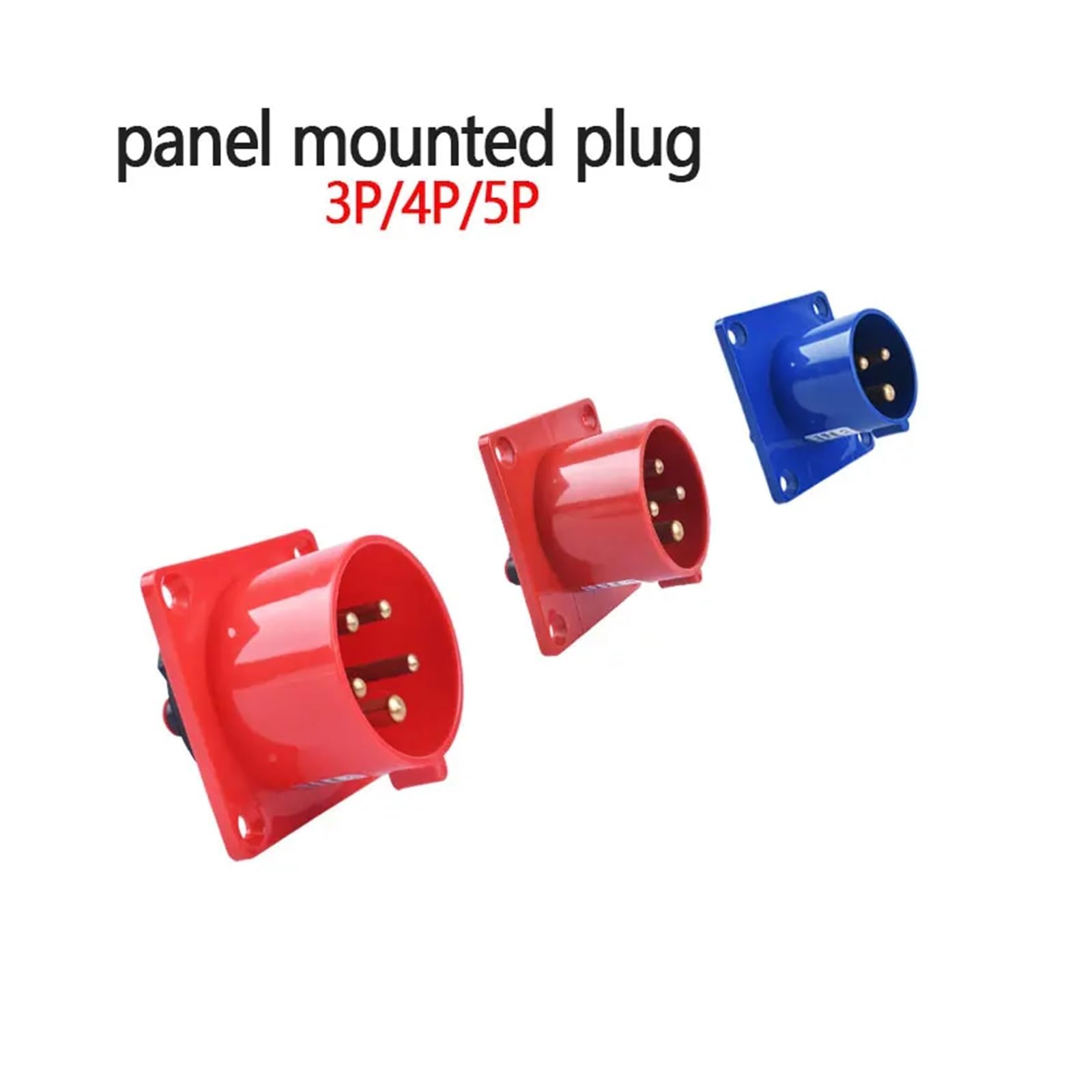 Spina e presa industriale IP44 16A/32A, connettore impermeabile a 3 pin, 4 5, collegamento elettrico, parete (Wall Mounted Plug, 32A-4P)