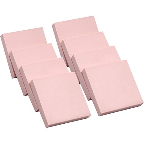 8 Pcs Pink Rubber Carving Blocks for Stamp Soft Rubber Crafts, 2"x2" Square