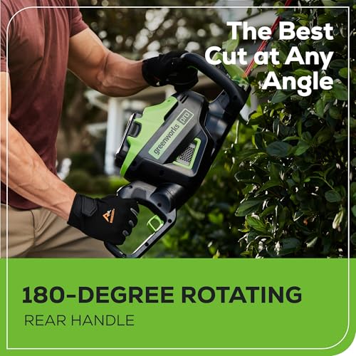 Image of Greenworks 60V 26 in Cordless Hedge Trimmer, 2.0 Ah Battery and Charger