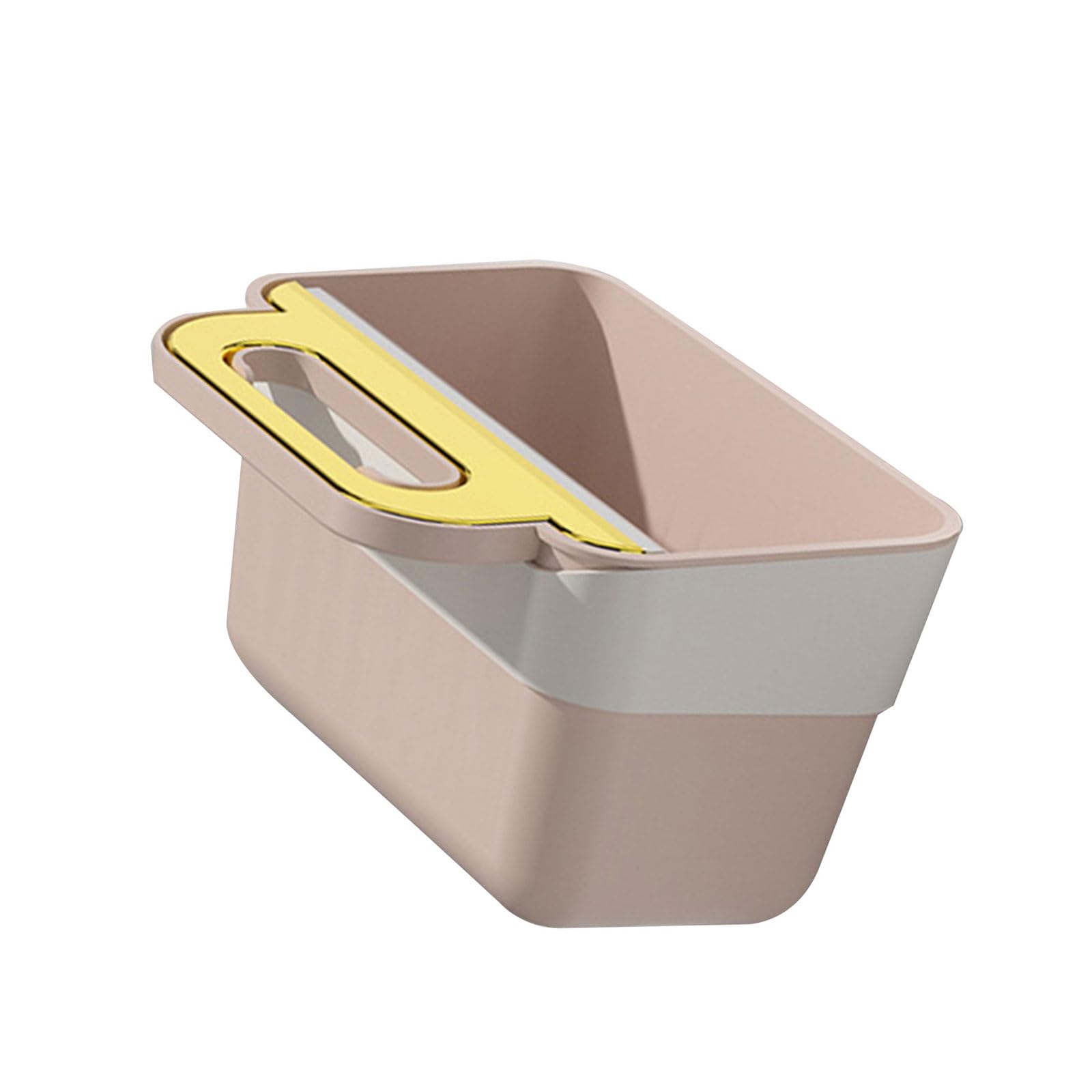 Buxuaaaa Space Efficient Hanging Garbage Bin Under Sink Trash Can with Scraper Wall Mounted for Kitchen Cabinet Bathroom Hanging Trash Can with Lid