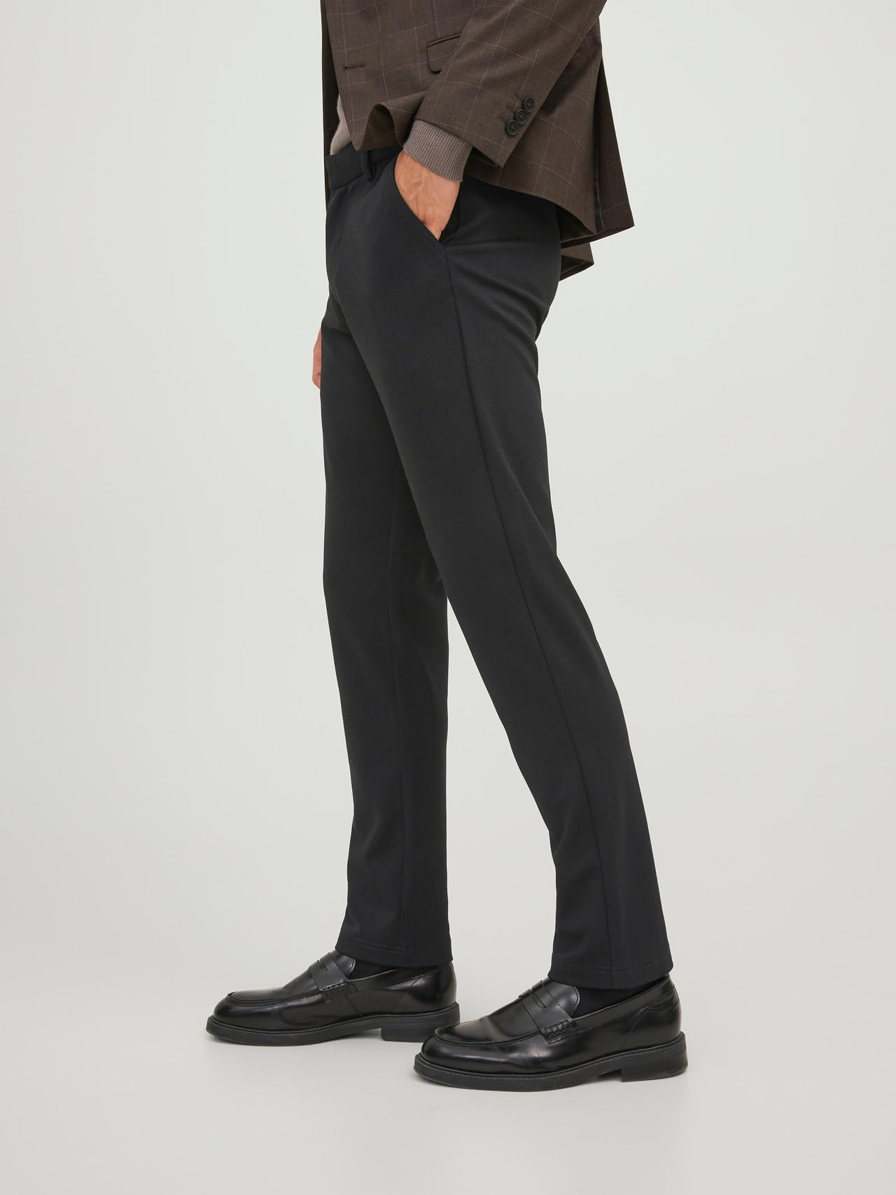 JACK & JONES Pantalones Hombre Pack de 2 – Chinos Slim Fit, Ropa Casual y de Vestir, Cómodos y Modernos, Tiro Medio, Poliéster y Viscosa, Elegantes y Transpirables