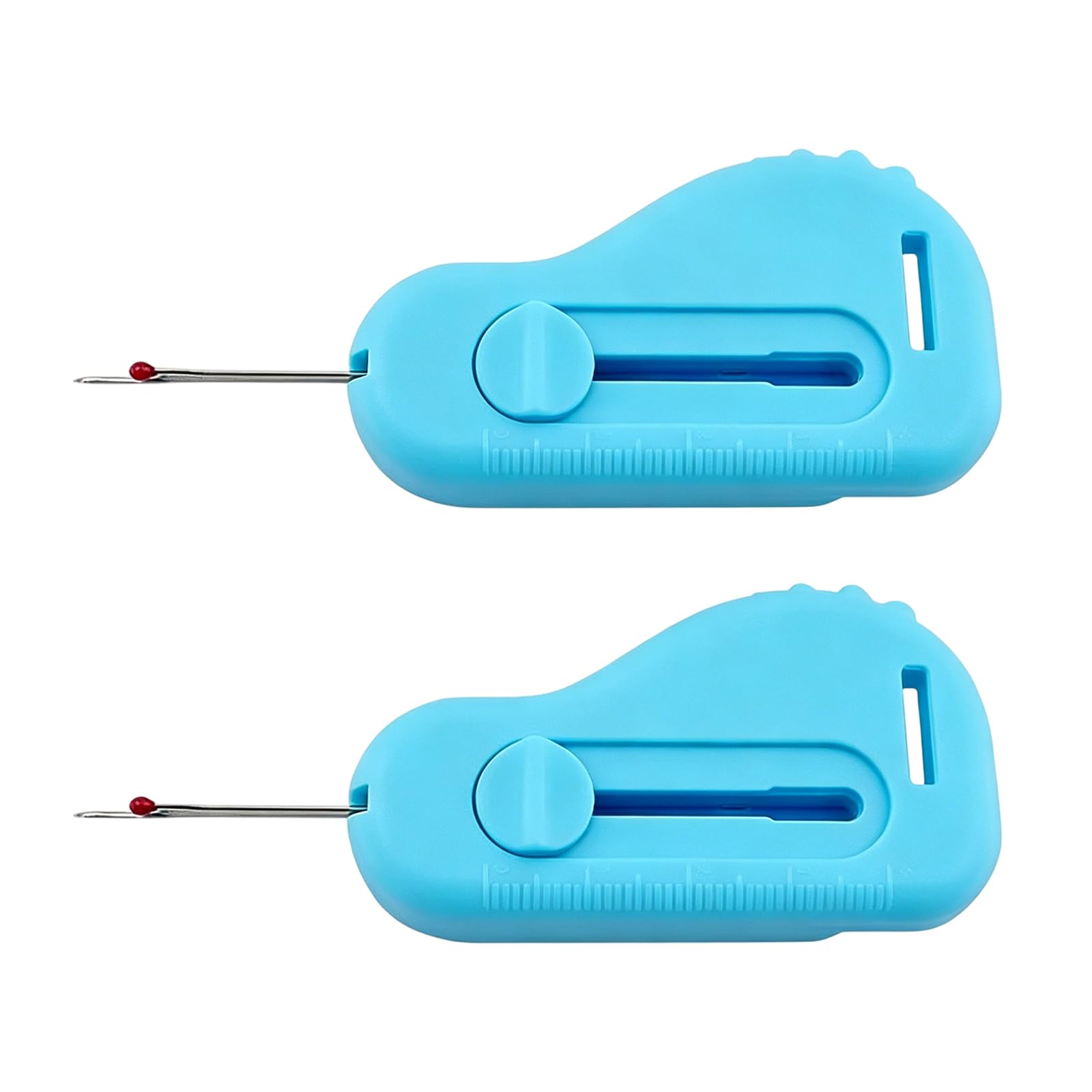 Tsophreniq Blue 2Pcs Seam Guide With Scale And Thread Unpicker Sewing Machine Stitching Seam Guide For Stitching Alignment Sewing