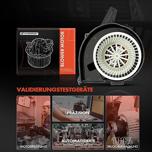 Frankberg Heizungsgebläse Gebläsemotor Kompatibel mit A1 2010-2018 A2 2000-2005 Ibiza 2002-2017 Fabia I 1999-Heute Rapid 2012-2019 Roomster 2006-2015 Fox 2005-2011 Polo 2001-Heute