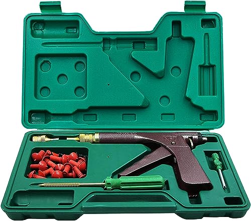 Image of Motorcycle Tire Plugger Repaire Tool Kit Tubeless Vacuum Tyre Repair Tool Kit with 32 pcs Rubber Plugs Tire Plug Gun Kit for Motorcycle Dirt Bike ATV Lawn Mower