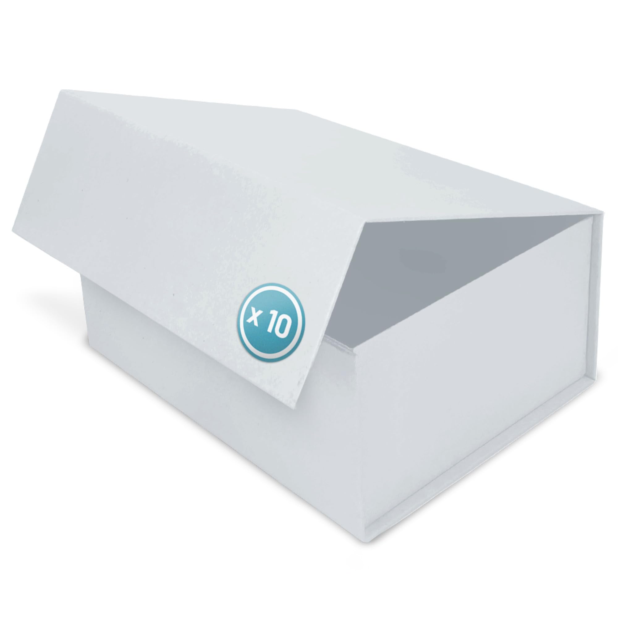 Verpackungswelt Scatola Regalo Con Coperchio | 31 x 22 x 15 cm | Chiusura Magnetica | Perfetto per Compleanno, Matrimonio, Natale, Nascita | Confezione in Bianco