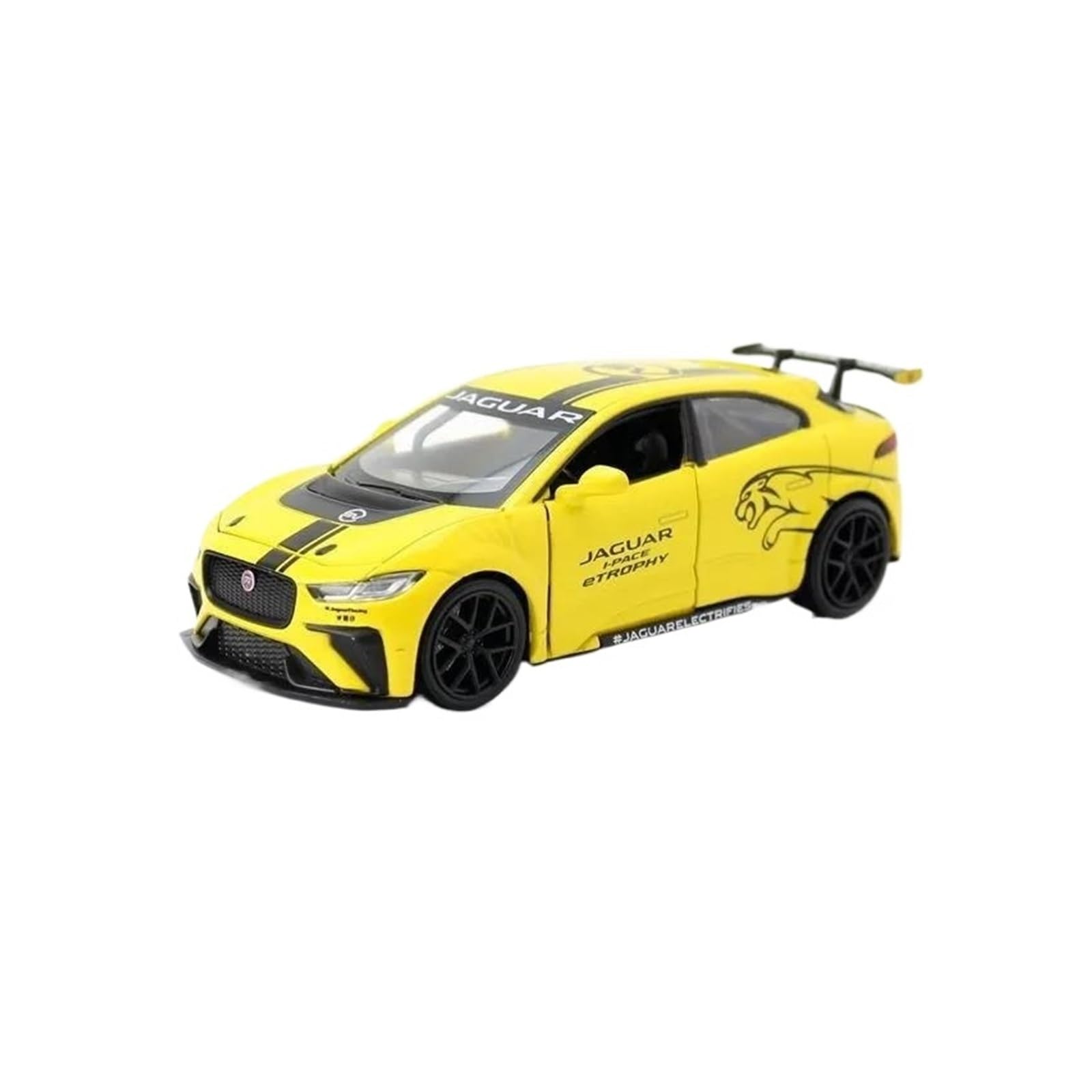 Veicoli a Motore in Scala 1:32 for La Simulazione for Juguar I-Pace Modello di Auto in Lega Statica Modello in Metallo Decorazione for Casa Ornamenti Modello di Auto Replica(Yellow)