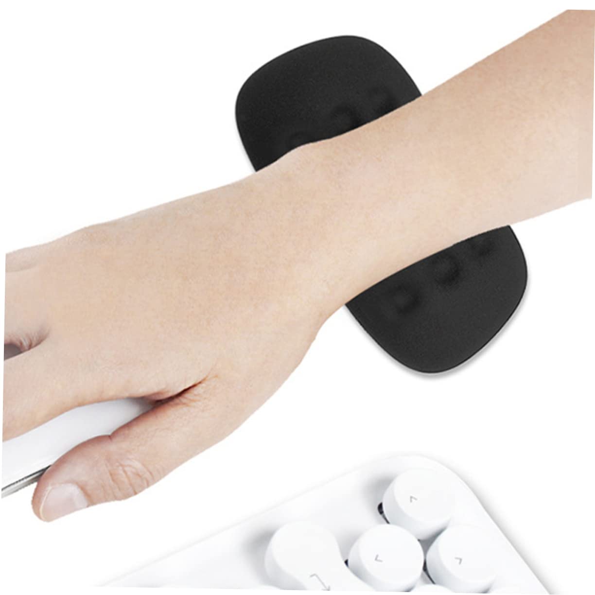 ARTIBETTER 3 Stück Ergonomische Handgelenkauflage für Computer Silikon Mauspad mit Weichem Handstützpolster für Büro Gaming Schmerzlinderung Geeignet für Notebooks und Tastaturen