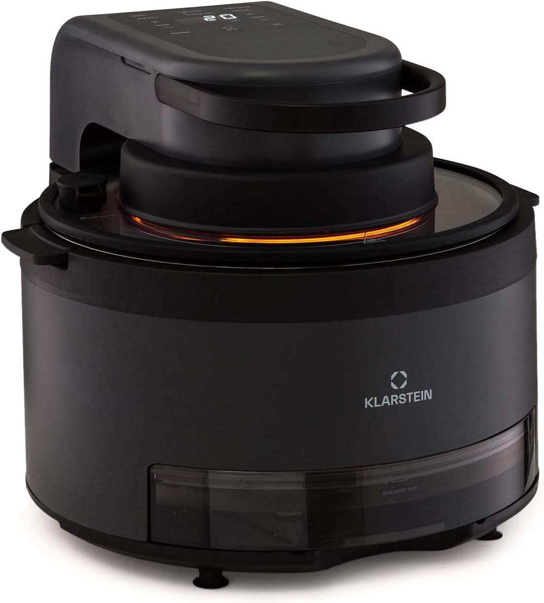 Klarstein Friggitrice ad Aria 2 in 1 con Funzione Vapore, Air Fryer 1250W, Friggitrice ad Aria Calda Touch, Friggitrice Elettrica 6 Programmi, Timer, Accessori Extra, Friggitrice Aria e Vaporiera 5L Klarstein Friggitrice ad Aria 2 in 1 con Funzione Vapore, Air Fryer 1250W, Friggitrice ad Aria Calda Touch, Friggitrice Elettrica 6 Programmi, Timer, Accessori Extra, Friggitrice Aria e Vaporiera 5L