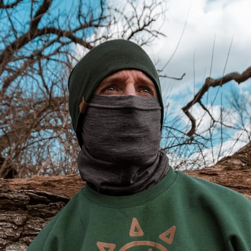 Image of ACUSHLA 100% Merino Wool Neck Gaiter Men Women Winter Ski Face Mask Scarf