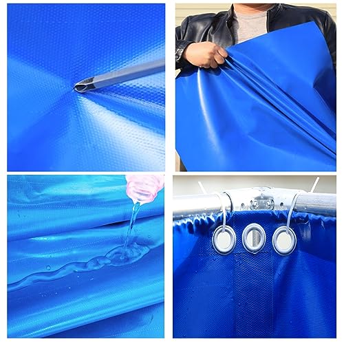 Aquarium Pool Teich PVC Leinwand mit Ablassventil, temporärer Haltetank für Salzwasser, Fische, Koi
