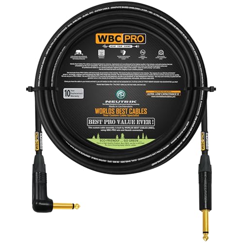 Câble basse guitare haute fidélité base graphite connecteurs Neutrik