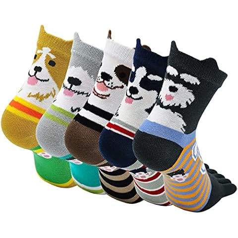CaiDieNu Womens Toe Socks Animal Socks Cotton Five Finger Socks Colorful Funny Casual Crew Socks for Ladies Cover