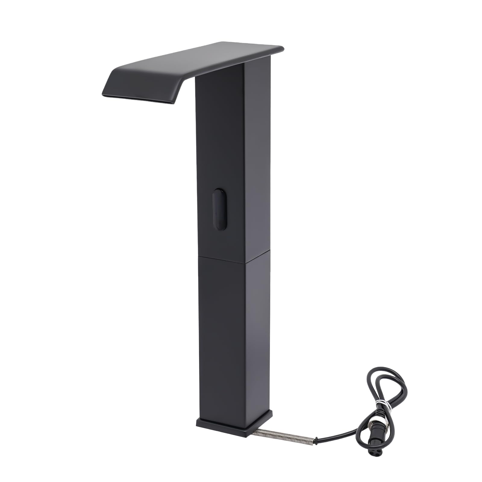 Touchless Bathroom Vessel Sink Faucet,Black Automatic Sensor Actived Bathroom Faucet Bath Lavatory Vanity Hands Free Water Tap Mixing Valve,Temperature Adjustable Waterfall Water Tapfor (Style 1)